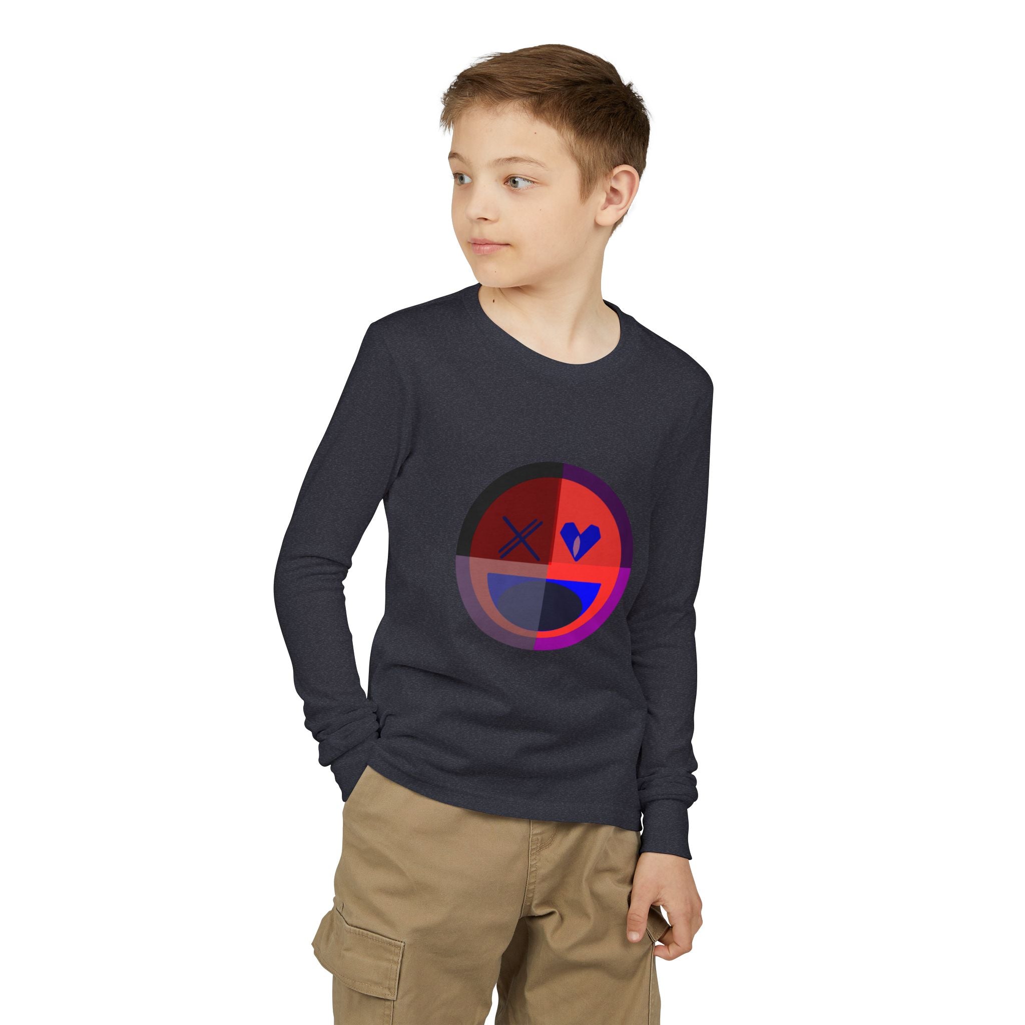 Youth Jersey Long Sleeve Tee | Happy X Design