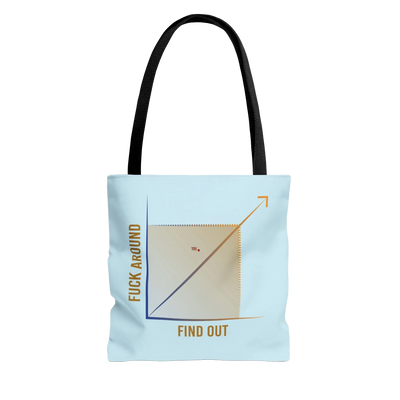 Fuck Around Find Out graph Tote Bag | Humor, Sarcastic Quote