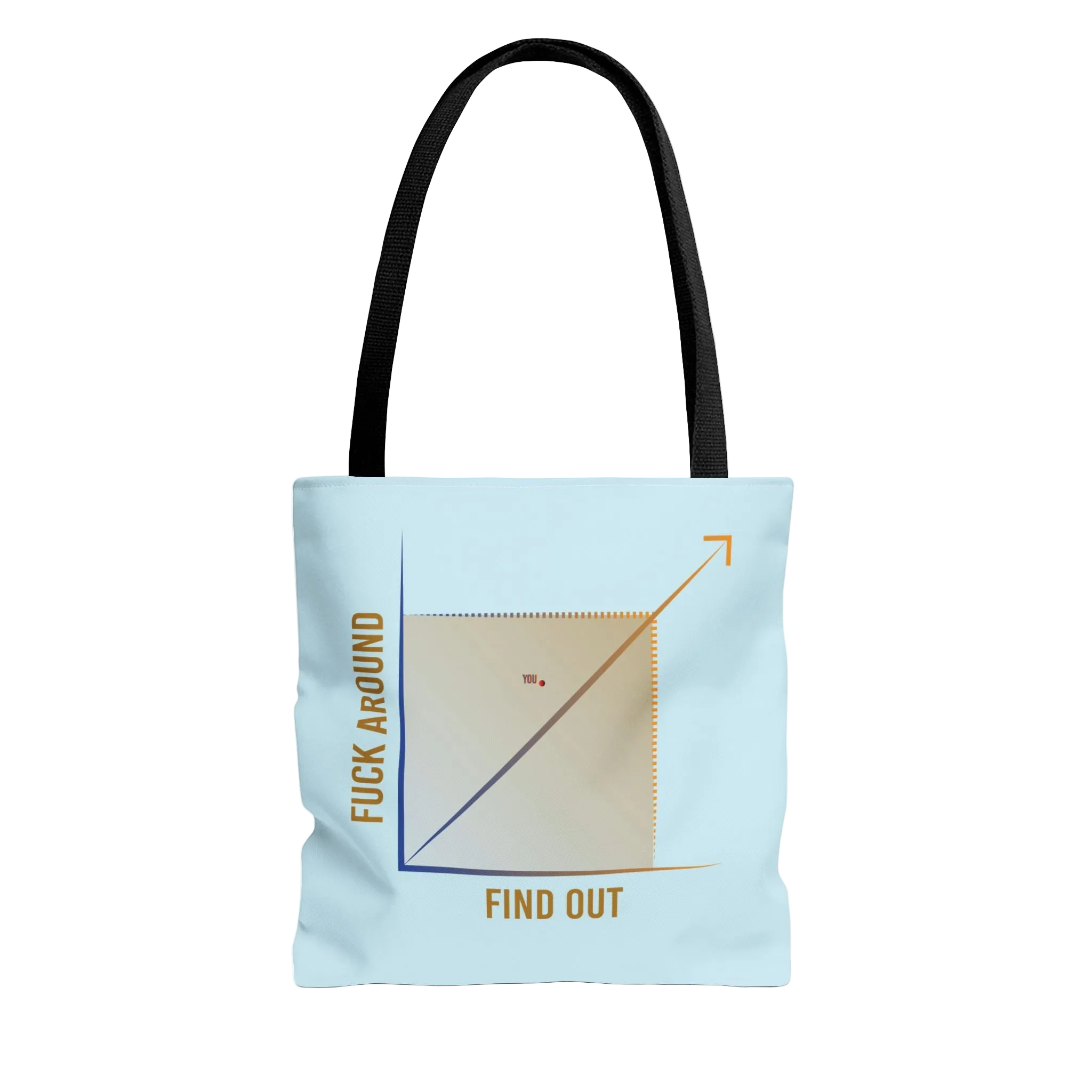 Fuck Around Find Out graph Tote Bag | Humor, Sarcastic Quote