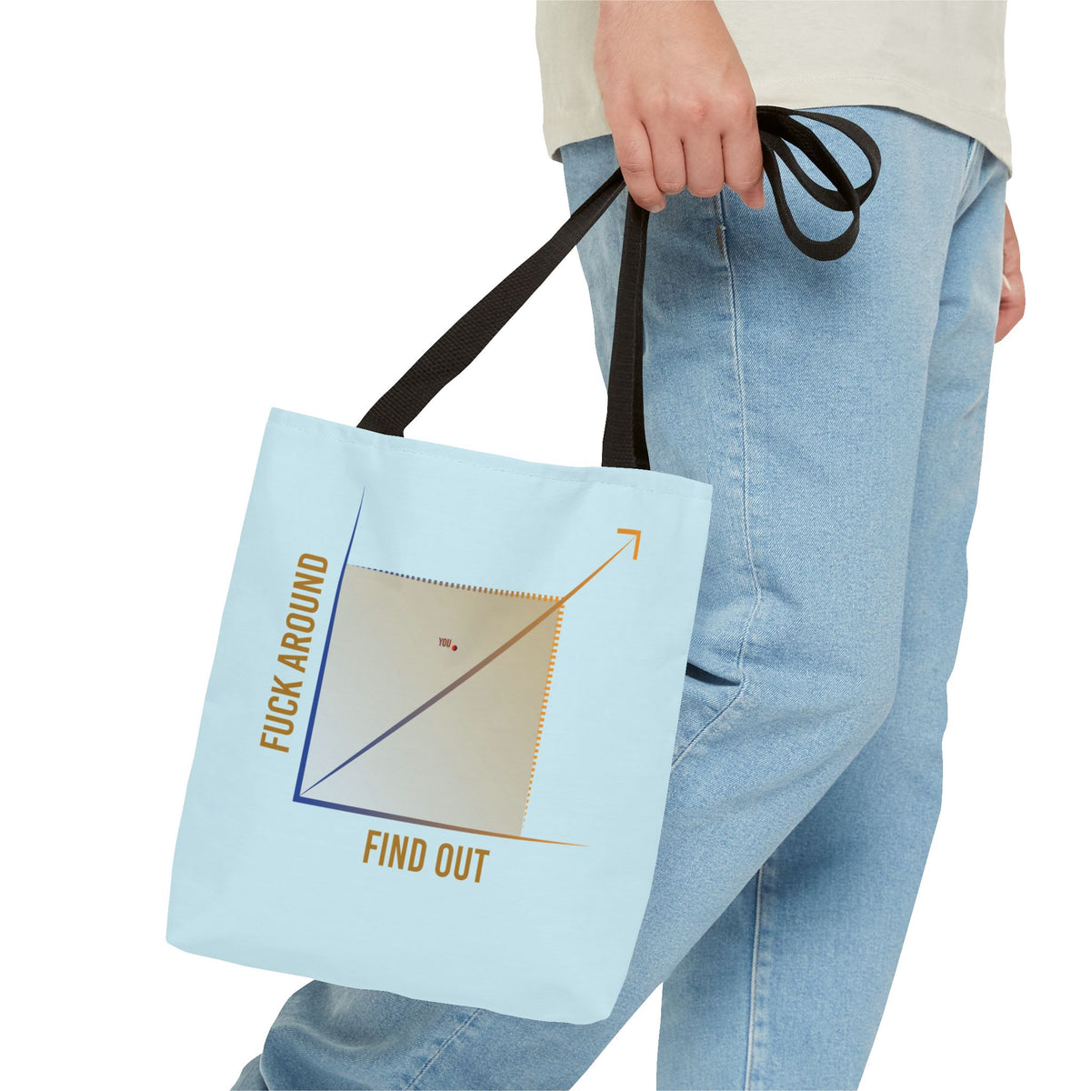 Fuck Around Find Out graph Tote Bag | Humor, Sarcastic Quote
