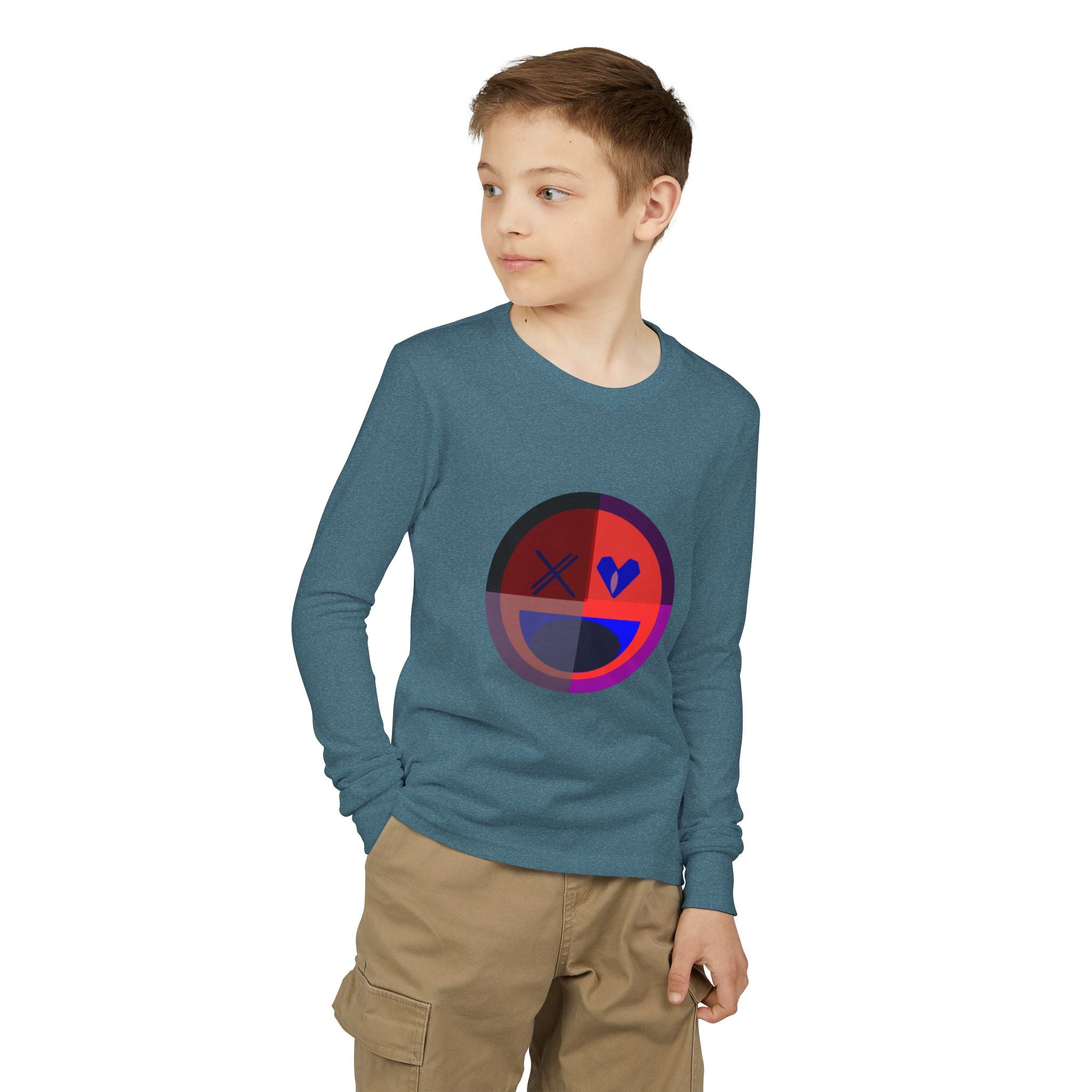 Youth Jersey Long Sleeve Tee | Happy X Design