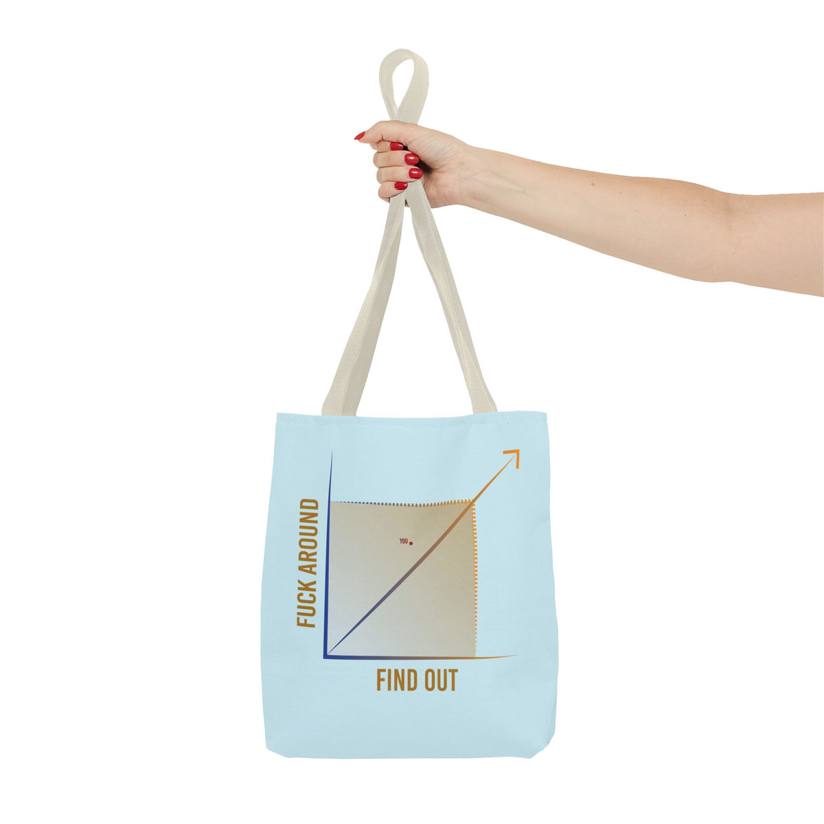 Fuck Around Find Out graph Tote Bag | Humor, Sarcastic Quote
