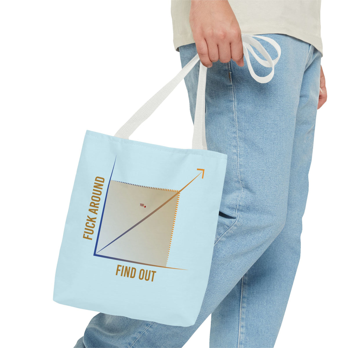 Fuck Around Find Out graph Tote Bag | Humor, Sarcastic Quote