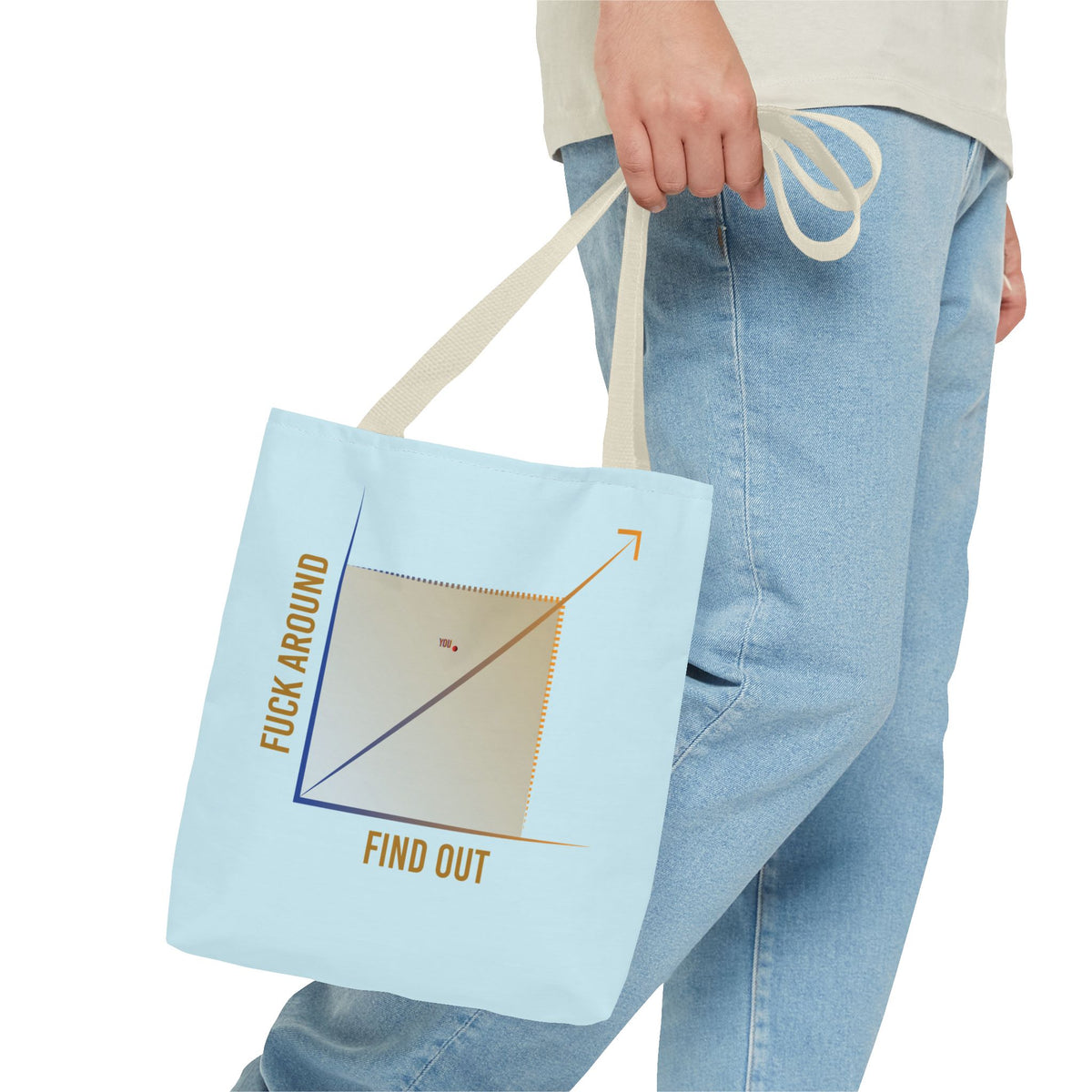Fuck Around Find Out graph Tote Bag | Humor, Sarcastic Quote